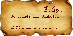 Beregszászi Szabolcs névjegykártya